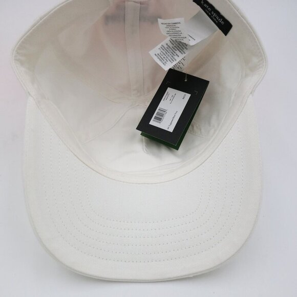 Kate Spade New York Bow Baseball Cap in Cream OS NWT Embroidered Logo kate spade- Spade Logo- Women main image 2